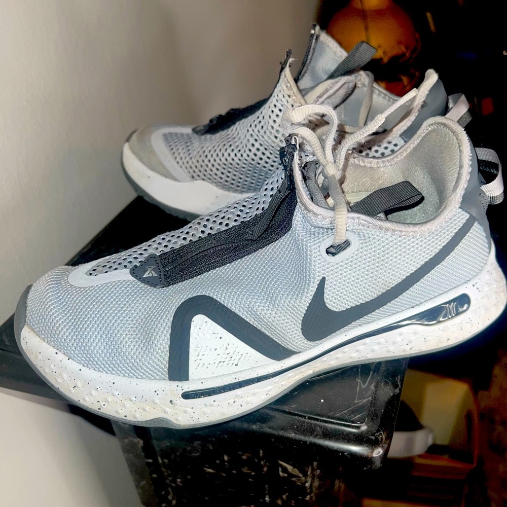 Nike PG 4 Basketball Shoes Men’s Sz 8.5 Wolf Grey/Cool Grey -Very Good Condition